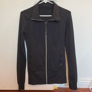 Lululemon black light weight zip up running jacket